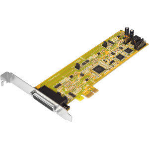 4-port RS-422/485 PCI Express Card, Oxford Single Chip Solution, Low & Standard Profile Brackets Included (WHQL Certified)